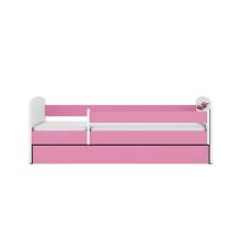 Bed babydreams pink racing car with drawer with coconut mattress 160/80