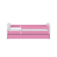 Babydreams bed, pink, princess on a horse, without drawer, latex mattress 180/80