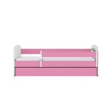 Bed babydreams pink baby dino with drawer with non-flammable mattress 160/80