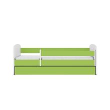 Babydreams green bed without a pattern with a drawer, coconut mattress 160/80