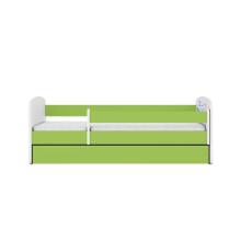 Bed babydreams green baby elephant with drawer with non-flammable mattress 180/80