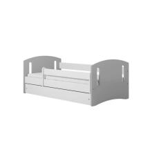 Bed classic 2 mix grey with drawer with non-flammable mattress 160/80