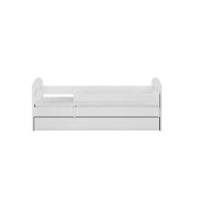 Bed Julia white with drawer with non-flammable mattress 180/80