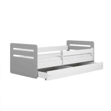 Bed tomi mix grey with drawer with non-flammable mattress 180/80
