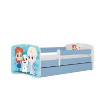 Babydreams blue Frozen bed with drawer latex mattress 180/80