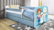 Babydreams blue Frozen bed with drawer latex mattress 180/80