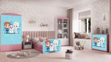 Babydreams pink Frozen bed with drawer latex mattress 180/80