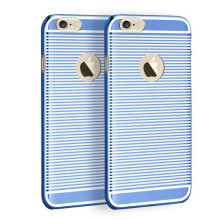 X-Fitted Aizmugurējais Plastikata Apvalks Priekš Apple iPhone 6 / 6S Zils / Zebra