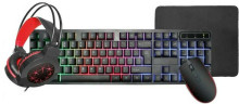 Varr VG4IN1SET02 Gaming 4in1 Spēļu Komplekts / Klaviatūra / Pele / Austiņas / Paliktnis / ENG / RGB