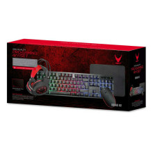 Varr VG4IN1SET02 Gaming 4in1 Spēļu Komplekts / Klaviatūra / Pele / Austiņas / Paliktnis / ENG / RGB