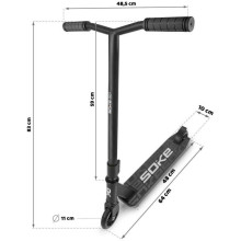 Skrejritenis SOKE GO! (1540) Black 100mm