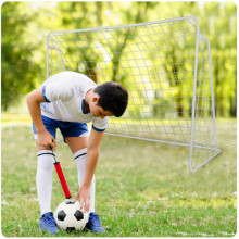 Futbola vārti 245 x 155 x 80 cm + tēmēšanas paklājiņš