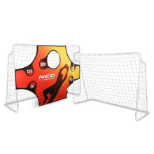 Futbola vārti 245 x 155 x 80 cm + tēmēšanas paklājiņš