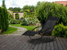 Садовый шезлонг кресло-качалка