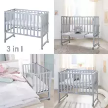 Roba Craddle Co-Sleeping Bed Art.16528 Kūdikio lopšys su kojelėmis