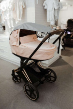La bebe™ Visor Art.165576 Clear White Universal stroller visor+GIFT mini bag