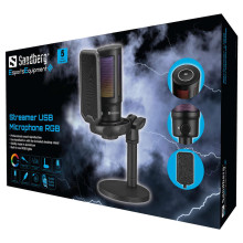 Sandberg 126-39 Streamer USB Microphone RGB