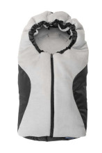 Carrier seat sleeping bag – black/grey polar fleece