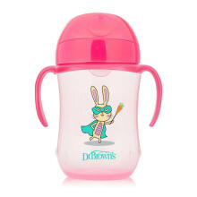TC91023 9 oz/270 ml Soft-Spout Toddler Cup w/ Handles - Blue Superhero (9m+)