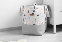 BASKET FOR TOYS MEDIUM - DEERS GREY