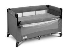 TRAVEL COT WITH BEDSIDE FUNCTION ESTI GRAPHITE