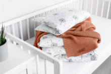 Bamboo and cotton blanket – CORAL