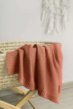 Bamboo and cotton blanket – CORAL