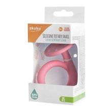 A0115 Silicone teether Pink snail