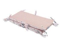 COT BUMPER WAFFLE FOX PINK