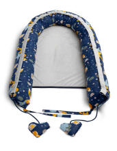 Velvet Baby Nest/baby Cocoon navy foxes