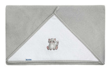 TERRY BATH COVER 100X100 RACOON GRAY