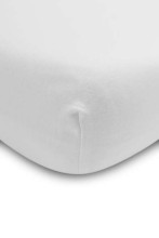 BED SHEET JERSEY DELUXE WHITE 160x80