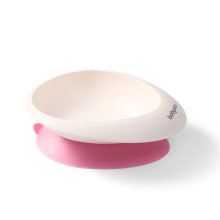 1077/02 A CUP WITH A SUCTION CUP AND A SPOON PINK