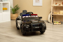 BATTERY RIDE-ON VEHICLE DODGE CHARGER POLICE BLACK