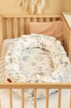 BABY NEST VELVET 80X45 STROLL BLUE