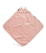 VELVET CARRY-COT SWADDLE BLANKET XL MAGNOLIA PINK