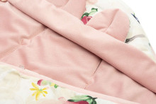 VELVET CARRY-COT SWADDLE BLANKET XL MAGNOLIA PINK