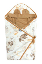 VELVET CARRY-COT SWADDLE BLANKET XL DREAM BEIGE