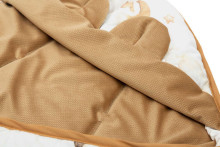 VELVET CARRY-COT SWADDLE BLANKET XL DREAM BEIGE