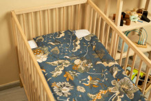 VELVET COT SET MOROCCO BEIGE