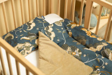 VELVET COT SET MOROCCO BEIGE