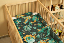 VELVET COT SET PARADISE EMERALD