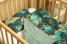 VELVET COT SET PARADISE EMERALD