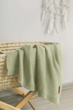 Bamboo and cotton blanket - Olive