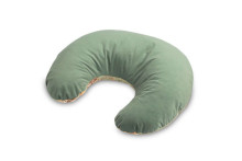 PILLOW FOR FEEDING VELVET SQUARE GREEN