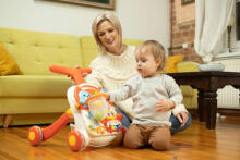 PUSHER-TABLE 2IN1 SPARK GREEN