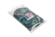 Velvet carry-cot swaddle blanket – PARADISE EMERALD