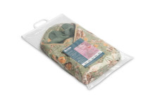 Velvet carry-cot swaddle blanket – SQUARE GREEN