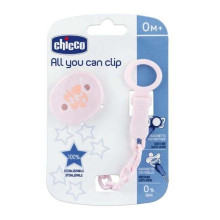 157129 CHAIN WITH PACIFIC CLIP, PINK