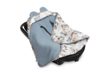 MUSLIN CARRY-COT SWADDLE BLANKET - DRAGONS JEANS